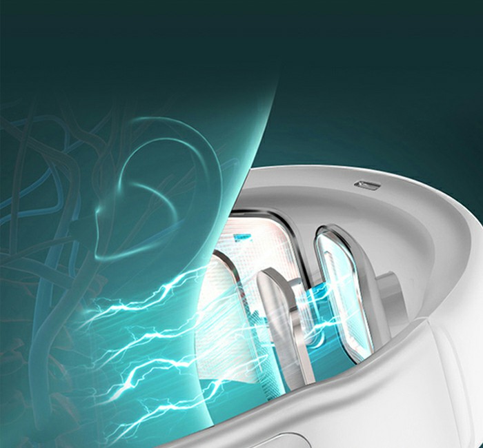 Variable frequency VTP double pulse technology, knead and relieve neck pressure.
