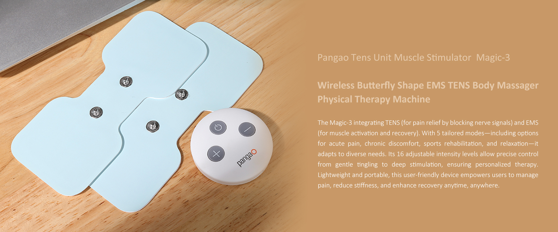  Portable Butterfly Shape Muscle Stimulator EMS and TENS Machine