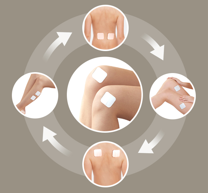 Equipped with Electrodes for Full Body Massage