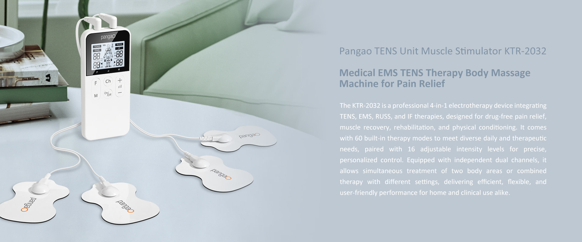 Medical EMS TENS Unit Muscle Stimulator Physiotherapy Equipment