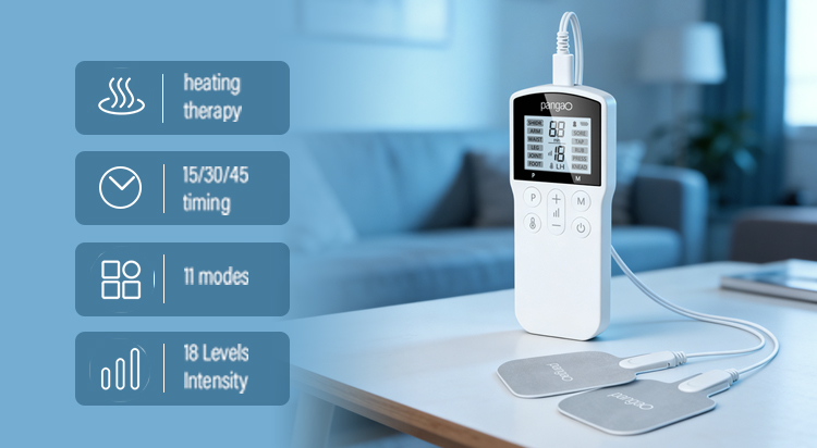 Profesional Body Massager EMS TENS Therapy Machine with Heat
