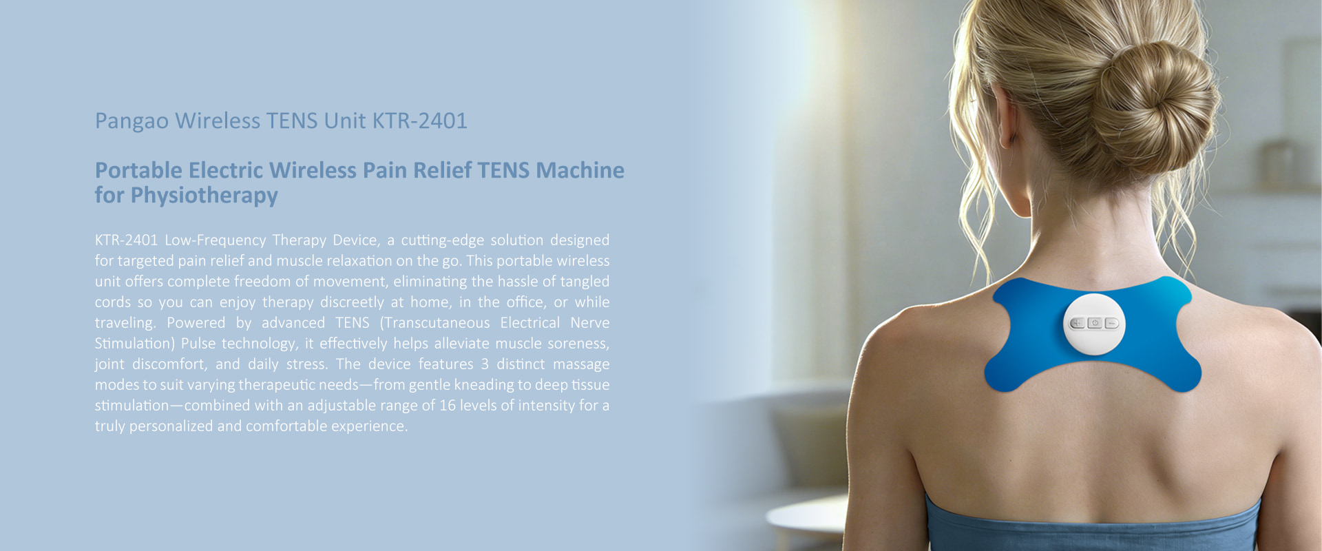 Portable Wireless Pain Relief TENS Unit for Physiotherapy