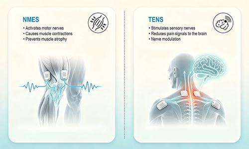 NMES and TENS Explained Electrical Stimulation for Rehab and Pain Relief