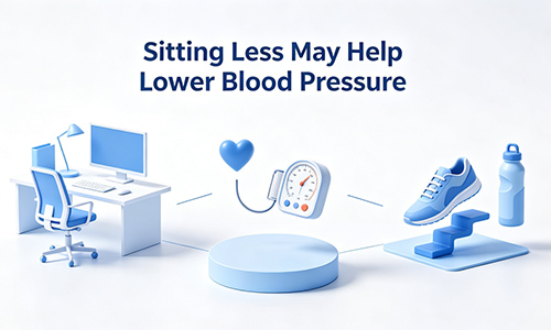 Sitting Less May Help Lower Blood Pressure