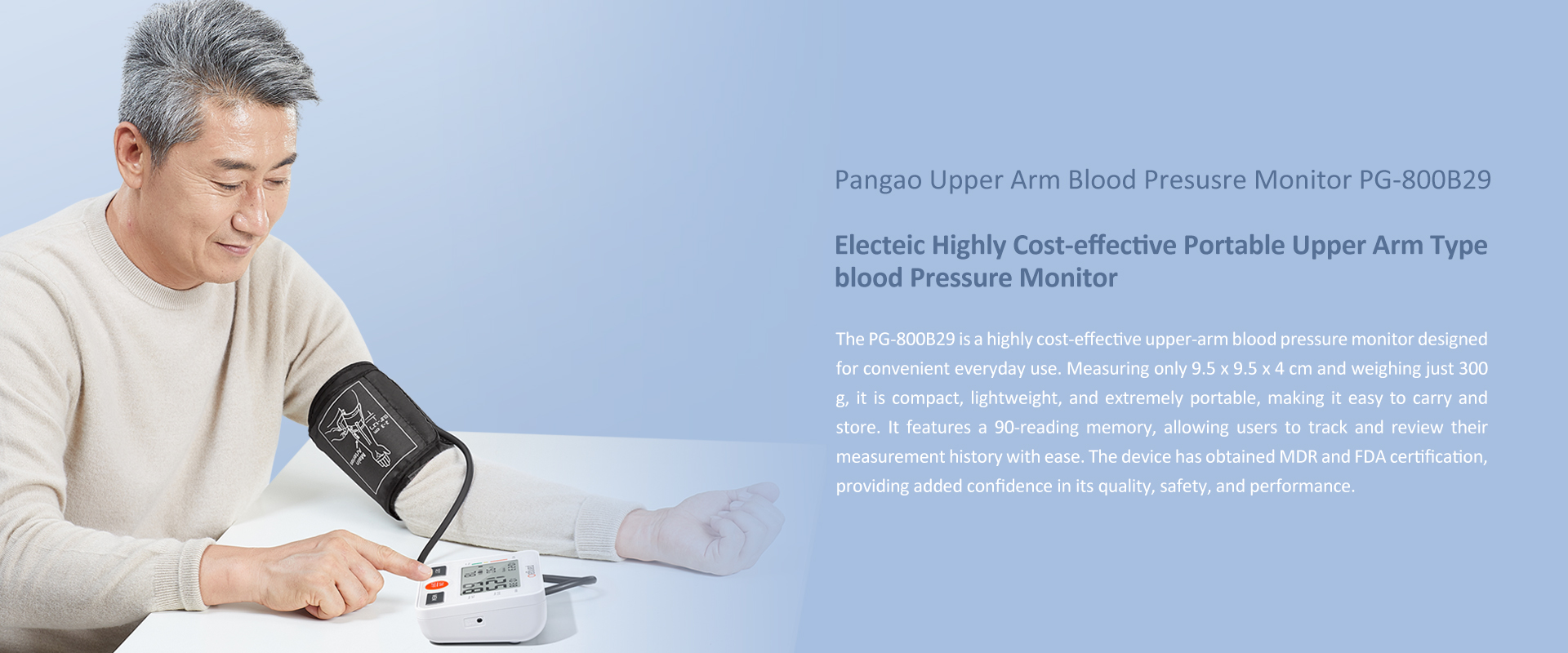 Electric Portable Small Arm Blood Pressure Monitor with Adapter