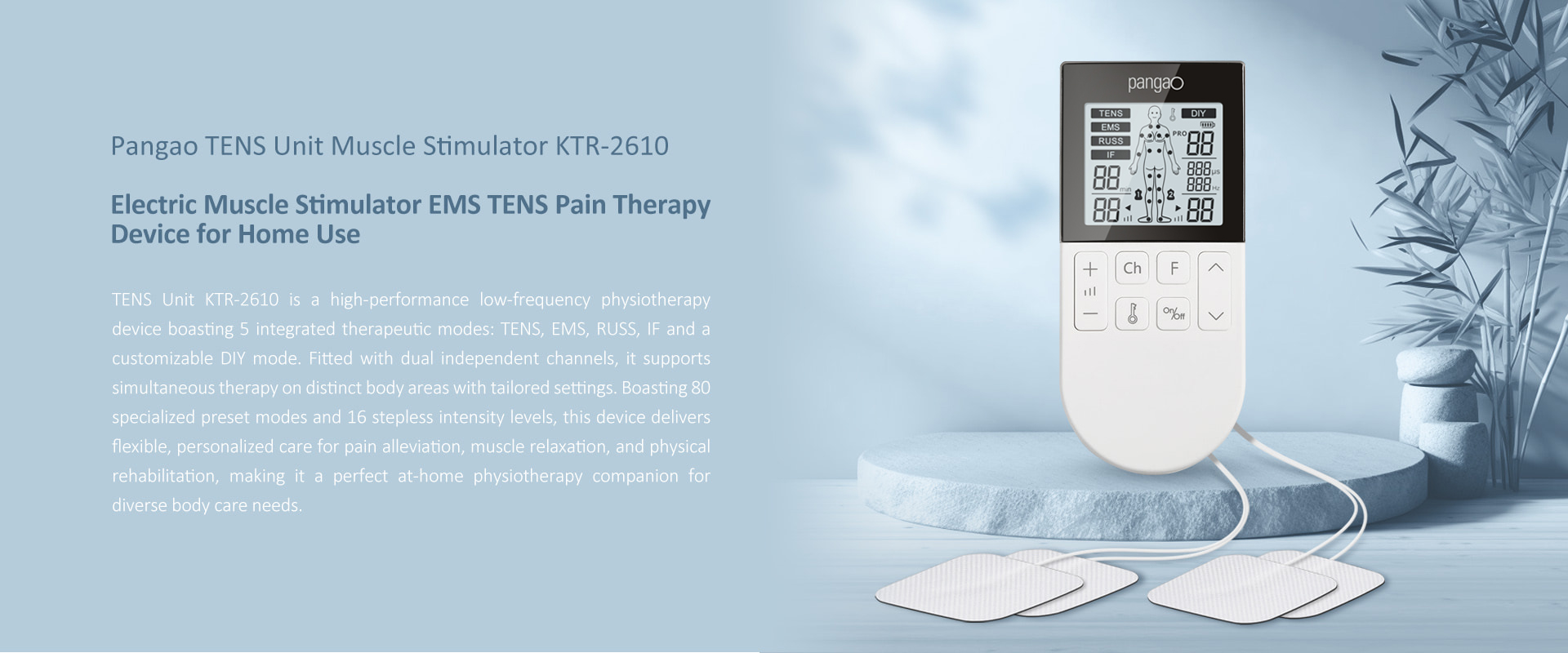 5 IN 1 Pain Relief and Muscle Stimulator TENS EMS Machine for Home Use